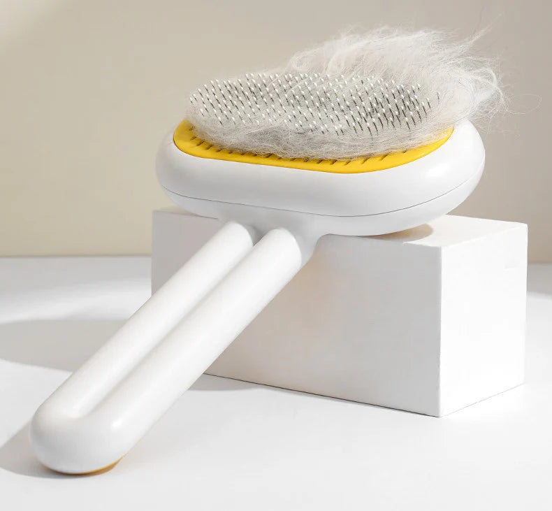 Capsule-Shaped Pet Massage Grooming Brush