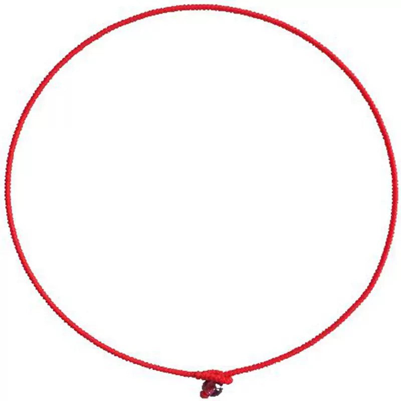 Hand-Woven Red Thread Diamond Knot Bracelet