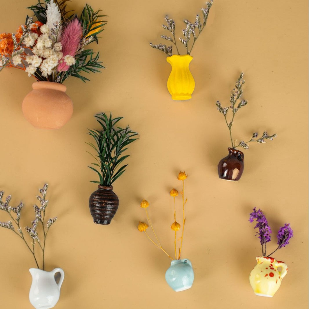 Miniature Jingdezhen Ceramic Vase Fridge Magnet