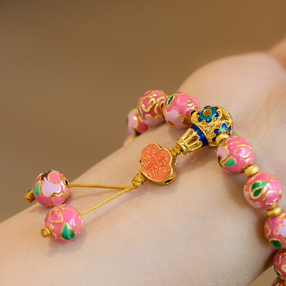Cloisonné Rosy Bracelet