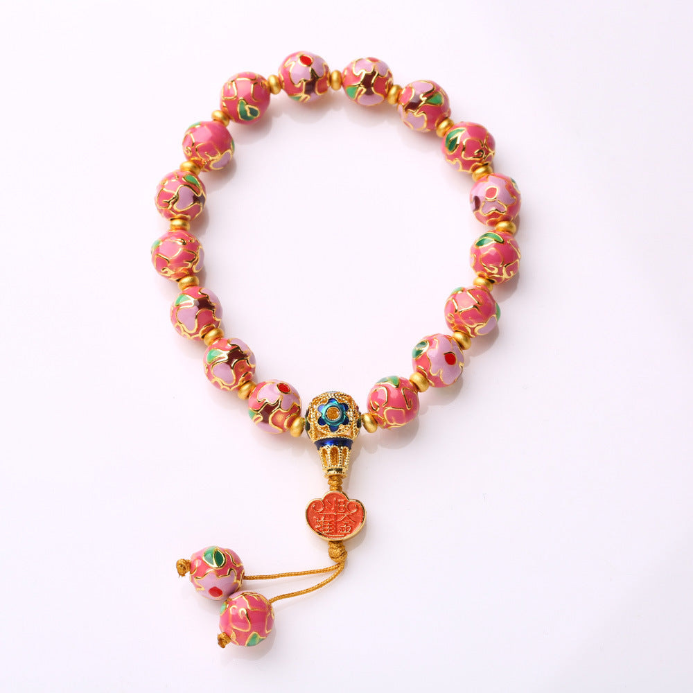 Cloisonné Rosy Bracelet