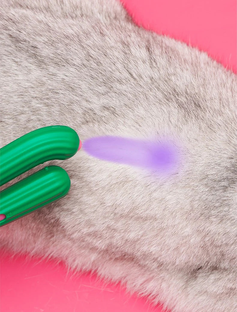 Cactus Non-Slip Pet Nail Clipper with LED Light
