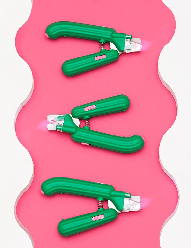 Cactus Non-Slip Pet Nail Clipper with LED Light