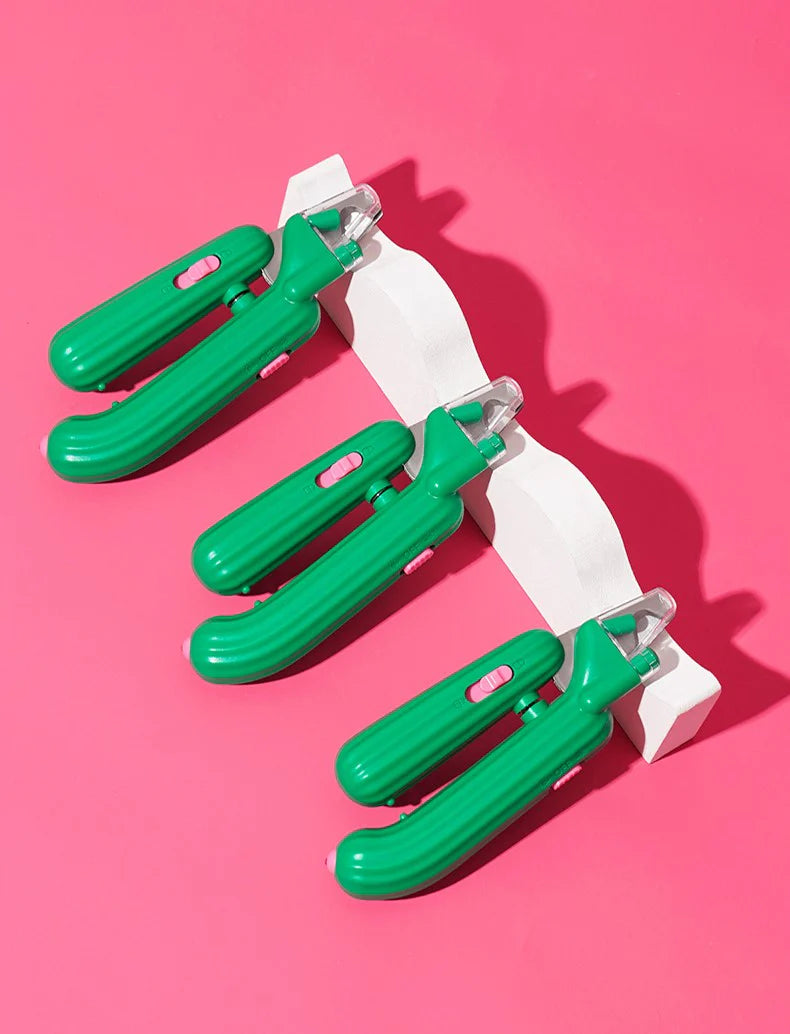 Cactus Non-Slip Pet Nail Clipper with LED Light