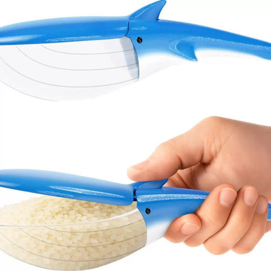 Whale-shaped rice ladle