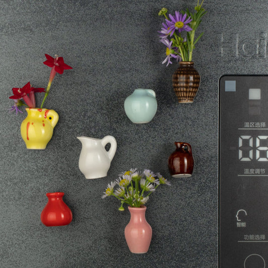 Miniature Jingdezhen Ceramic Vase Fridge Magnet